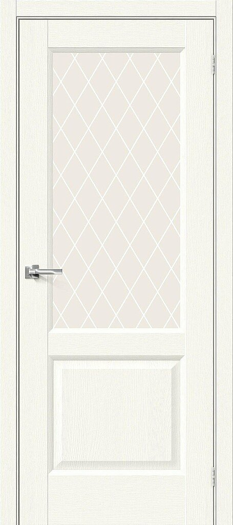 Межкомнатная дверь Неоклассик-33 White Wood White Crystal